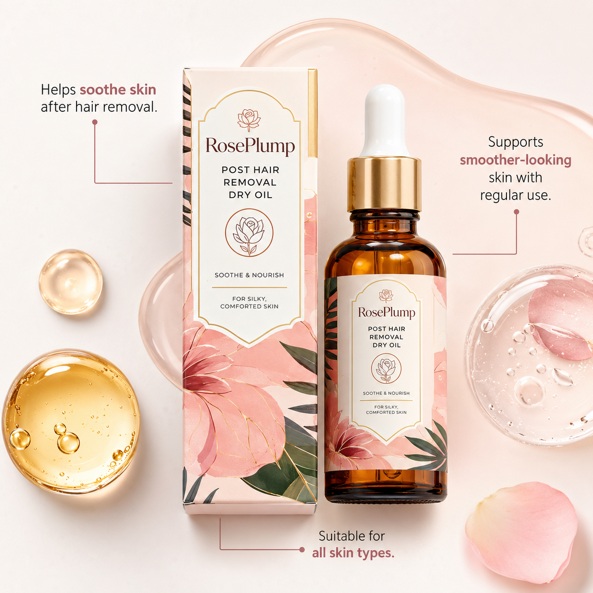 RosePlump™ Cyperus Oil for Hair Removal